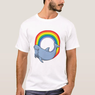 Dolphin mit Regenbogen T-Shirt