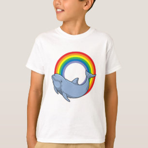 Dolphin mit Regenbogen T-Shirt