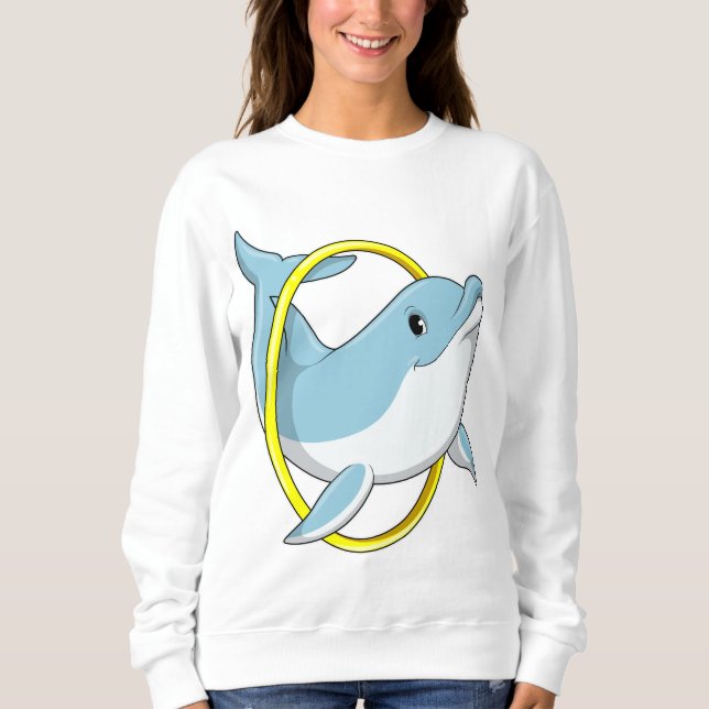 Dolphin mit Ring Sweatshirt (Vorderseite)