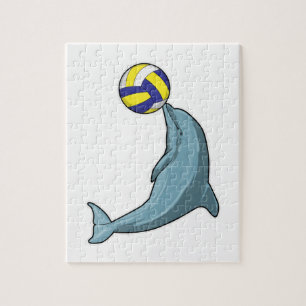 Dolphin mit Volleyball