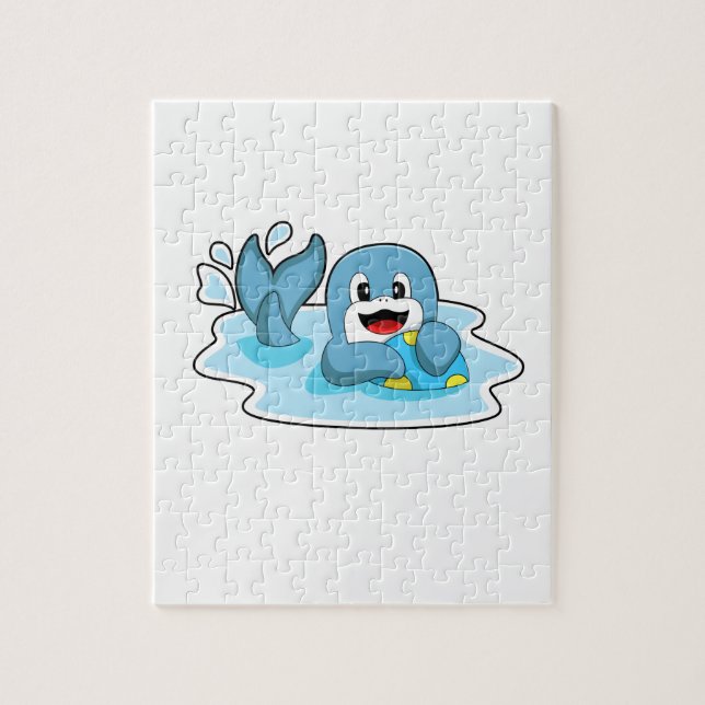 Dolphin mit Wasserpolo (Vertikal)