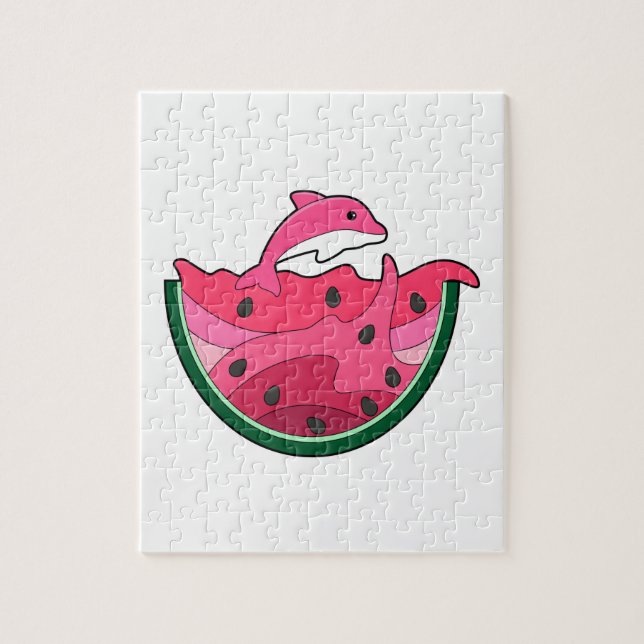 Dolphin mit Watermelon (Vertikal)