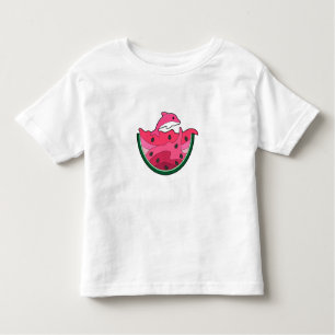 Dolphin mit Watermelon Kleinkind T-shirt