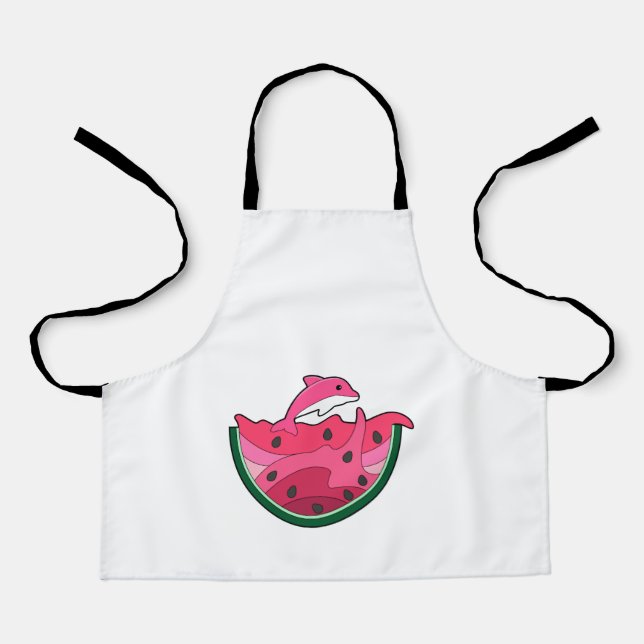 Dolphin mit Watermelon Schürze (Vorderseite)