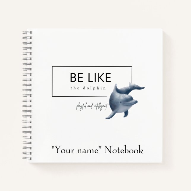 Dolphin-Notebook Notizbuch (Vorderseite)