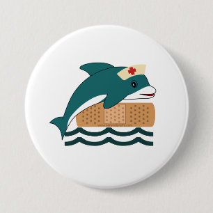 Dolphin Nurse Button