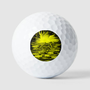 Dolphin-Paar im Sonnenschein Golfball