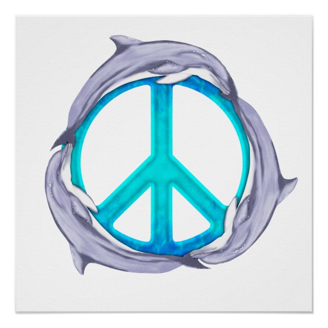 Dolphin Peace Poster (Vorderseite)