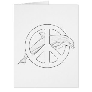 Dolphin Peace Sign Erwachsene Farbenspiel Große Ka