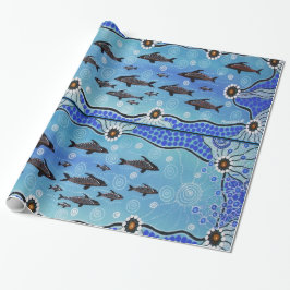 Dolphin Pod Wrapping Paper 1 Geschenkpapier