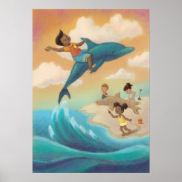 Dolphin Reiten Poster