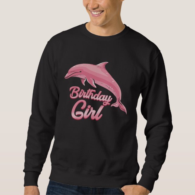 Dolphin Save the Ocean Nature Beach Art Sweatshirt (Vorderseite)