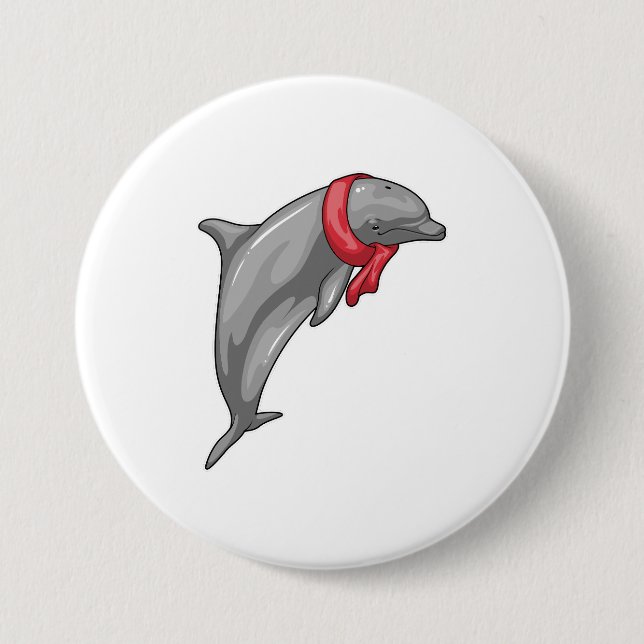 Dolphin Scarf Button (Vorderseite)
