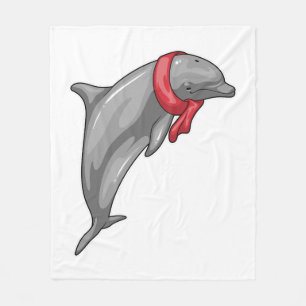 Dolphin Scarf Fleecedecke