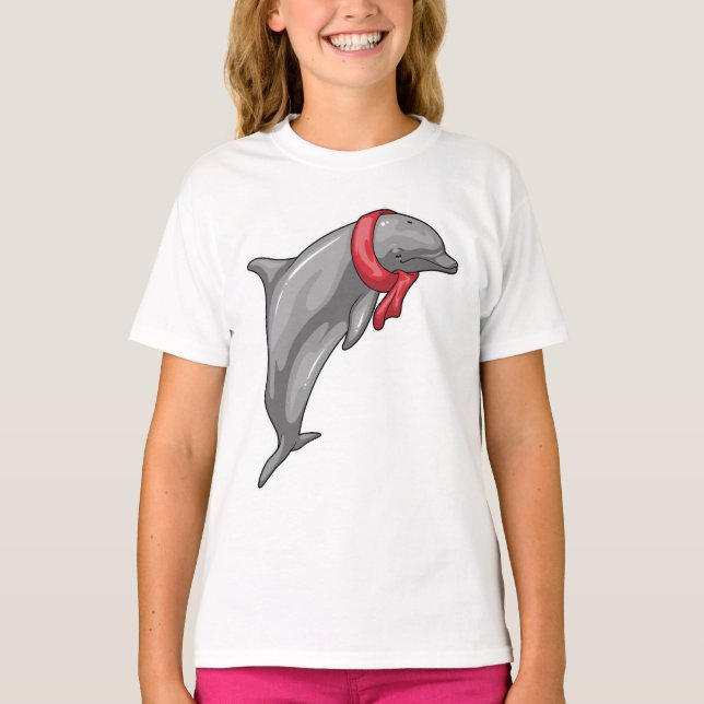Dolphin Scarf T-Shirt (Vorderseite)