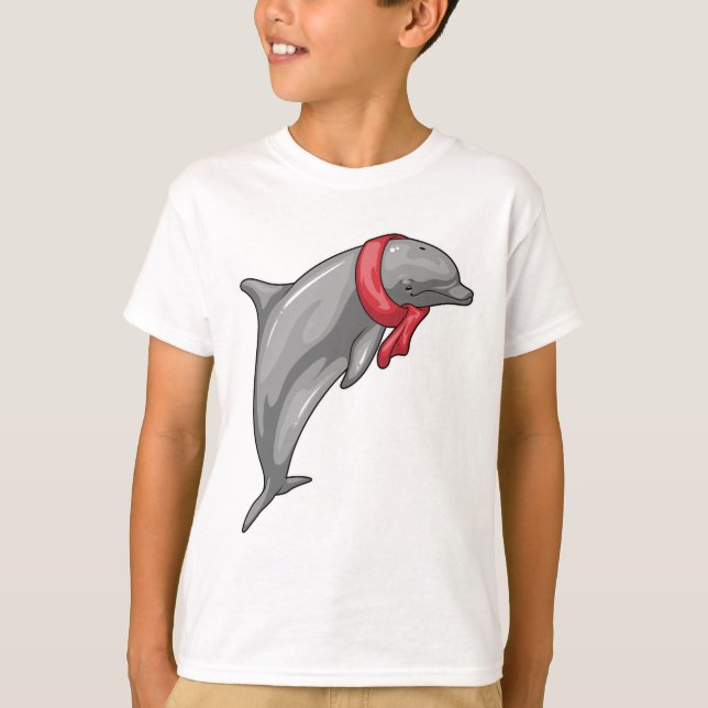 Dolphin Scarf T-Shirt (Vorderseite)