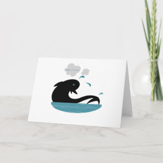 Dolphin Schwimmen Geburtstagskarte Karte