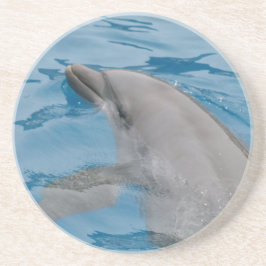 Dolphin-Schwimmen in den Tiefen des blauen Ozeans Getränkeuntersetzer