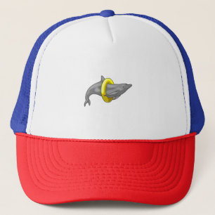 Dolphin Schwimmen Lifebuoy Truckerkappe