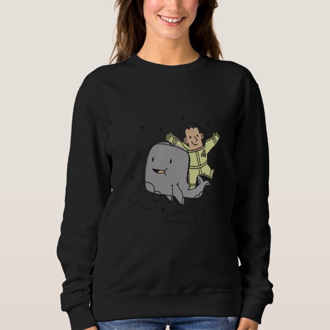 Dolphin sea spaceman space sweatshirt (Vorderseite)