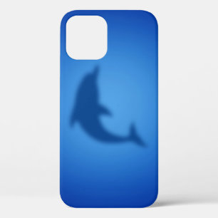 Dolphin-Silhouette auf blauem Hintergrund Case-Mate iPhone Hülle