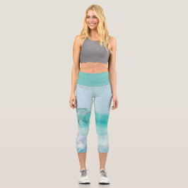 Dolphin Splash Capri Leggings