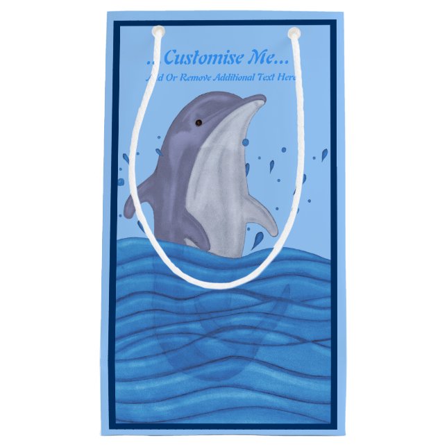 Dolphin Splash Kleine Geschenktüte (Vorderseite)
