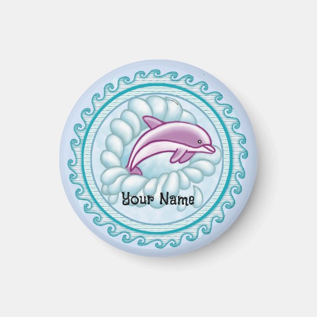 Dolphin Splash Magnet (Vorne)