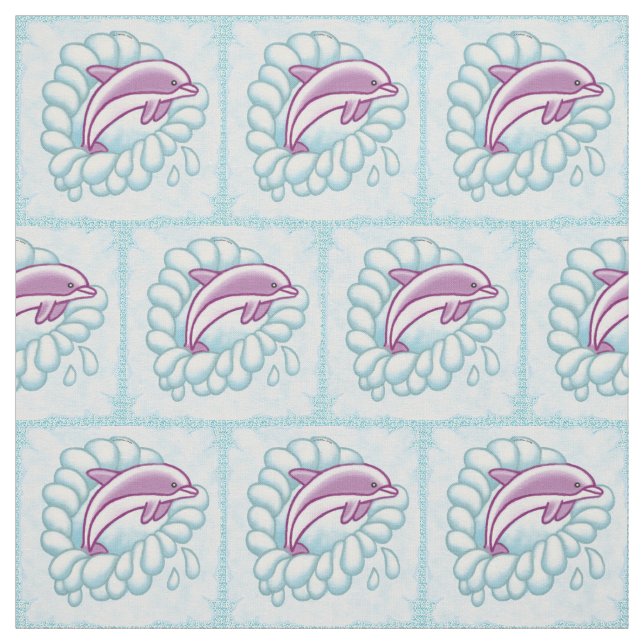 Dolphin Splash Stoff (Muster)