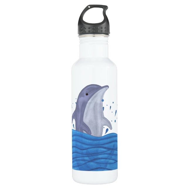 Dolphin Splash Trinkflasche (Vorderseite)