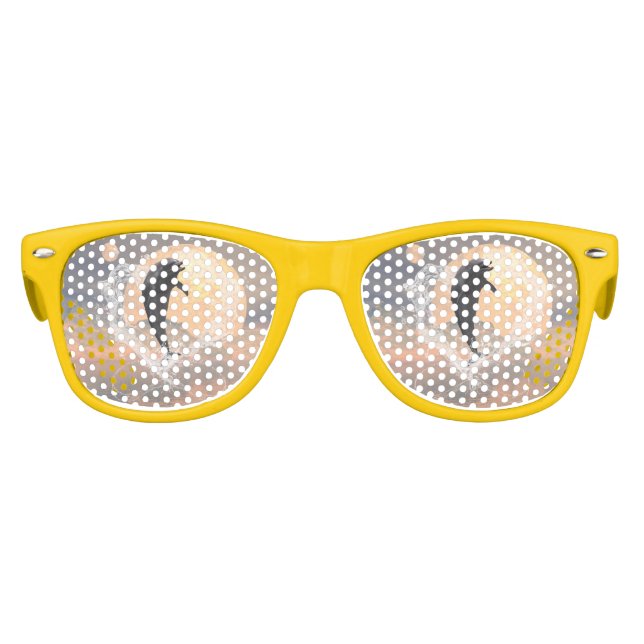 Dolphin springen aus einem Herz aus Wasser Sonnenbrille (Vorderseite)