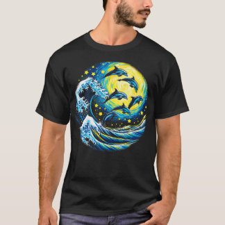 Dolphin-Sternennacht T-Shirt