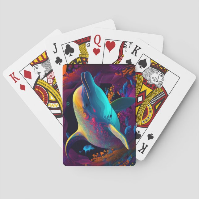 DOLPHIN SWIM #2 PLAYING CARDS SPIELKARTEN (Rückseite)
