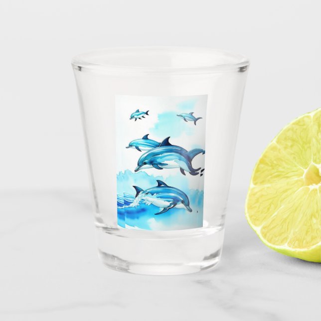Dolphin Swim Schnapsglas (Vorderseite)