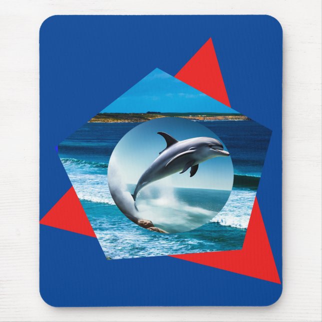 Dolphin tanzt auf den Wellen, Mousepad (Vorne)