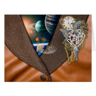 Dolphin Time on leather