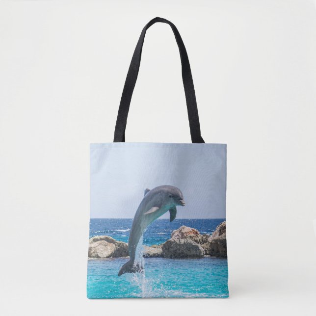 Dolphin Tote Bag Tasche (Vorderseite)