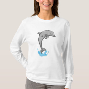 Dolphin über Wasser T-Shirt