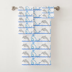 Dolphin und Whale Set Handtuch