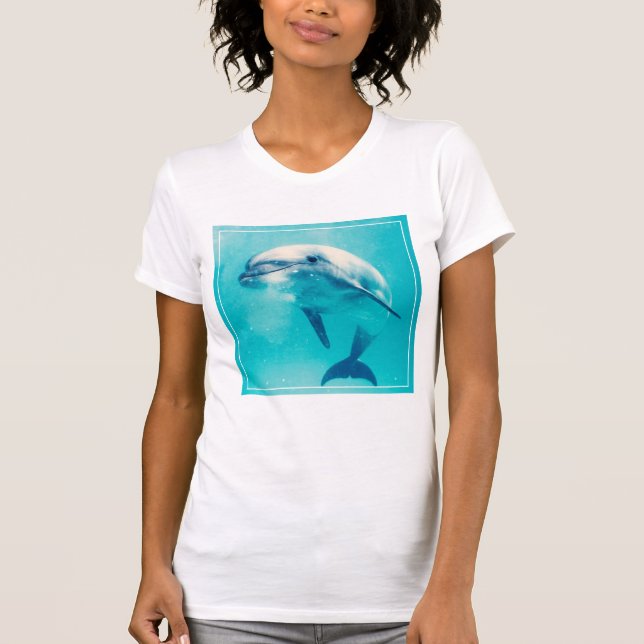 Dolphin-Unterwasser T-Shirt (Vorderseite)