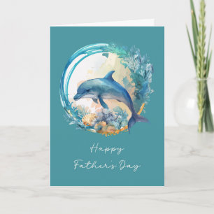Dolphin Vatertag Schlag ins Meer Karte