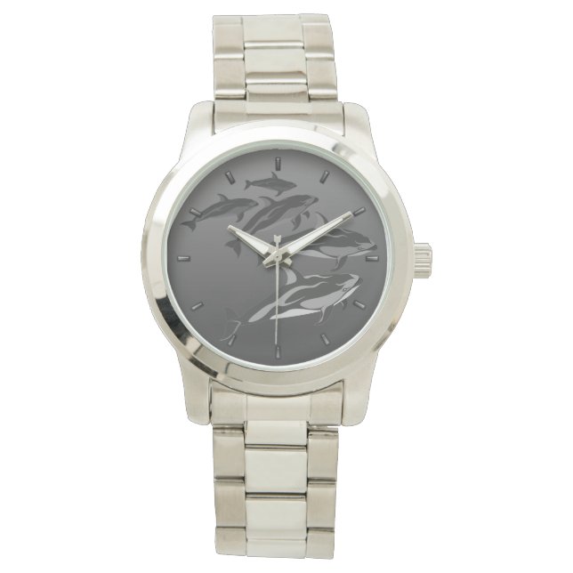 Dolphin Watch Pacific White Sided Delphin Watches Armbanduhr (Vorderseite)