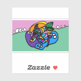 Dolphin wave  aufkleber