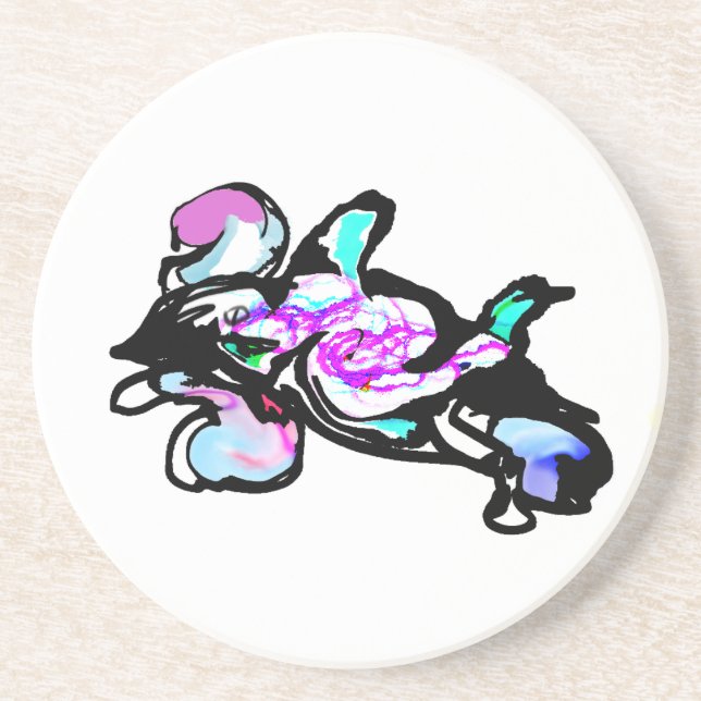 Dolphin wave fun getränkeuntersetzer (Vorne)