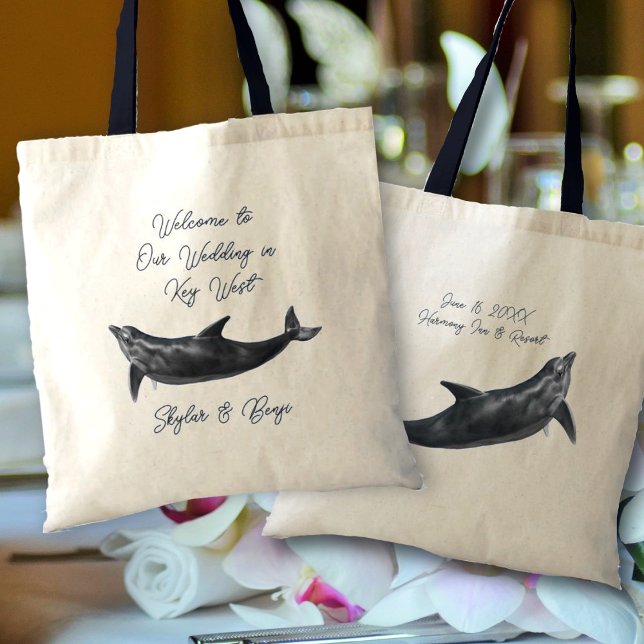 Dolphin Wedding Welcome Bags Tragetasche (Von Creator hochgeladen)