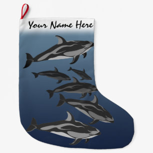 Dolphin Weihnachten Strumpf Personalisierte Dolphi Großer Weihnachtsstrumpf