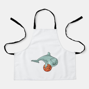 Dolphin with Basketball Schürze