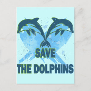 DOLPHINEN gerettet Postkarte