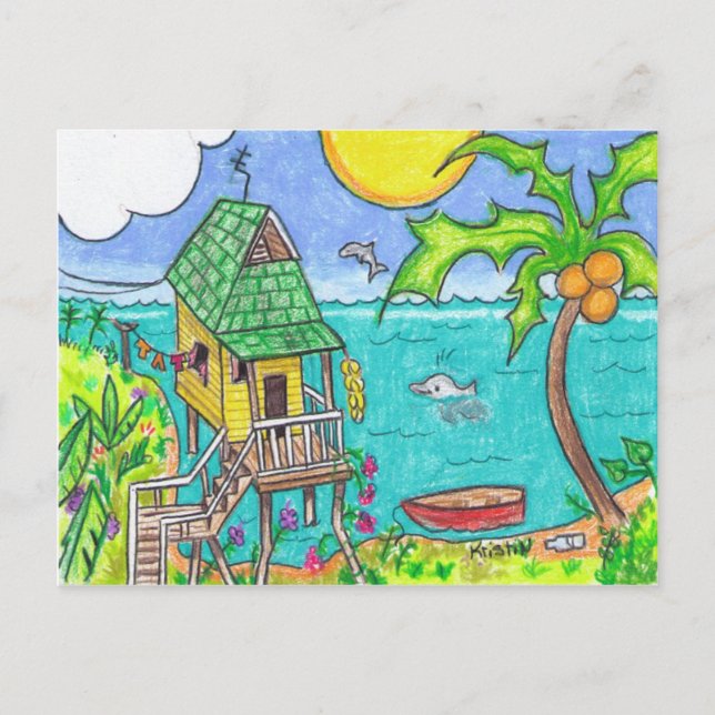Dolphinos-Postkarte Postkarte (Vorderseite)