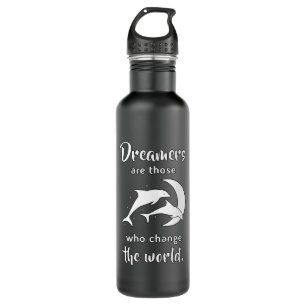 Dolphins Dolphin Sea Fish Animal Ocean Gift Idea Edelstahlflasche